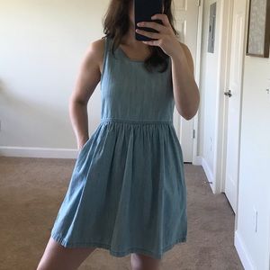 Denim babydoll dress